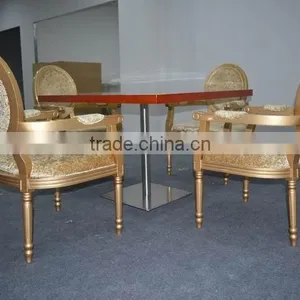 French Style Velvet Dining Table Set XYN1242 thumbnail-2