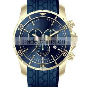 2015 Hot Time Silicone Band Stainless Steel Case Wholesale Products thumbnail-3