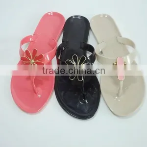 PVC Jelly Good Quality T Strap Slipper 2015 thumbnail-6