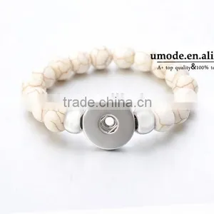 2015 Interchangeable Beads Snap Jewelry Button Bracelets 18mm Ginger Snap Button Bracelet Pulseras Bead Snap Bracelets thumbnail-2