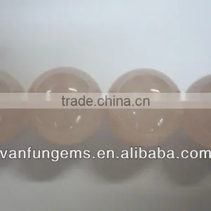 16 Inch Natural Rose Quartz Round Bead thumbnail-1