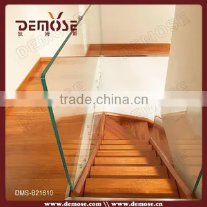 Prefab Homes Balcony Frosted Frameless Glass Balustrade thumbnail-1