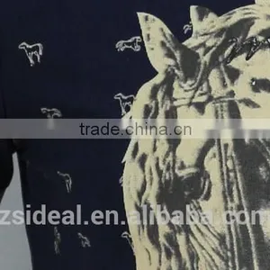 Fashion Design 100% Cotton V-neck Man Polo T-shirt, OEM Factory in ZhongShan GuangDong thumbnail-6
