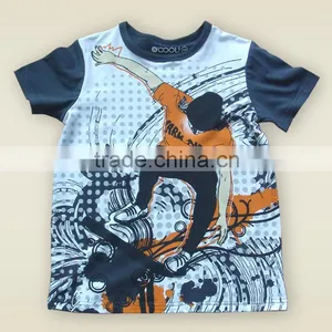China Supplier Boys Sleeveless Motorcycle Design Fashion Boys Kid Clothing Summer 100% Cotton t -shirt Wholesale Kid Clothing thumbnail-4