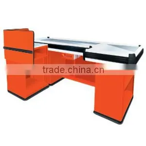 Supermarket Store Stainless Checkout Counter thumbnail-5