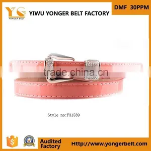Good Quality Branded Rhinestones Leather Belt thumbnail-1