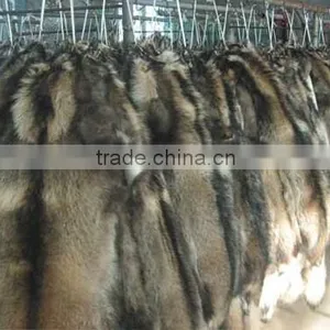 100% Natural Genuine Raccoon Fur Skin for Garment thumbnail-3