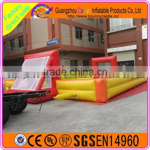 High Quality PVC Inflatable Football Field Inflatable Soap Soccer for Sale thumbnail-4