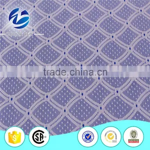 Thinner Geometric Stretch Mesh Lace Fabric for Fashion Design Lace Baju Kurung thumbnail-1