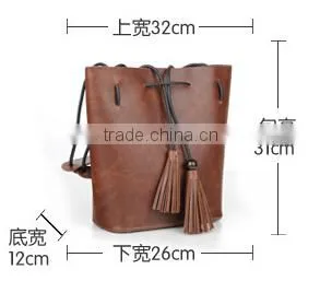 European Style Lady Random Belt Bags Long Bucket Shoulder Bags thumbnail-4