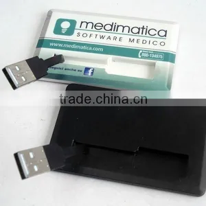Leather Case Credit Card Shape Usb Flash Drive thumbnail-1