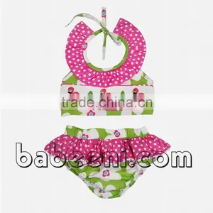 Flamingo and Holy Flower Girl Smocked Swimwear thumbnail-1
