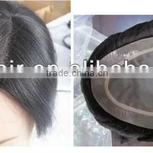 2013 China Brazilian Hair Men'sToupee for Men Human Hair Made in China thumbnail-1