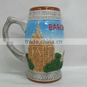 Ceramic Souvenir Hand Painting Beer Mug thumbnail-1