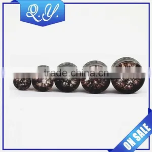 Charm Body Jewelry Transparent Stone Ear Expander Manufacture thumbnail-3