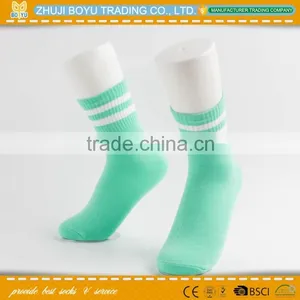 Wholesale Bi-color Knit Boot Socks Topper Cuff 6 Colors; Lady Cotton Socks; Mens Cotton Slipper Socks thumbnail-1