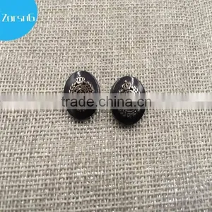 Kiwi Shoe Polish Effect on the Surface Silk-screen Logo Buttons for Jeans, Custom Metal Snap Button, thumbnail-1