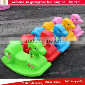 Cheap Price Rocking Horse Kindergarten Platic Toy Horse, Plastic Spring Rocking Horse thumbnail-1