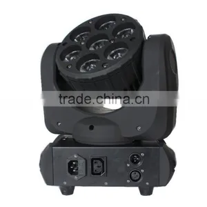 4in1 RGBW Beam and Wash 7x12w LED Mini Moving Head Spot Light thumbnail-6