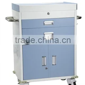 BK09 Medical Crash Cart With Low Square 4 Wheels thumbnail-6