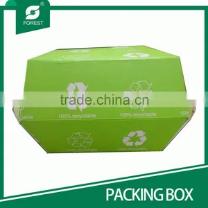 HAMBURG BOX MADE BY 1MM PRINTED CORRUGATED CARDBOARD thumbnail-1