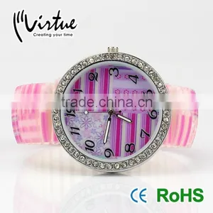 Stylish Sport Lady Watch With Silicon Strap thumbnail-1