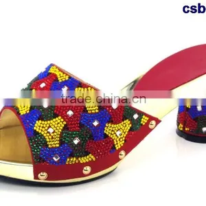 CSB7150 Blue Sandals With High Quailty Low Price Hot Selling Beautiful Lady High Heel Shoes Match Bag thumbnail-5
