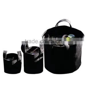 Wholesale Hydroponics 1,2,3,5,10,15,20,25 Gallon Large Fabric Grow Bag/pots With Side Holes thumbnail-6