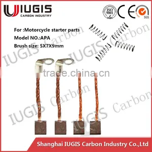 APA CARBON BRUSH AND HOLDER FOR MOTORCYCLE DC MOTOR thumbnail-1