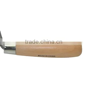 6'' Bricklaying Trowel With Wooden Handle, Carbon Steel Blade Bricklayer Trowel thumbnail-6