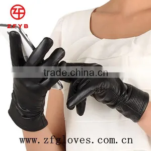 New Lady Screen-touch Leather Gloves thumbnail-1