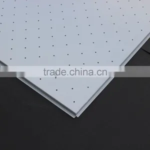 Round Diagonal Perforations Suspended Metal Ceiling Aluminum False Ceiling thumbnail-3