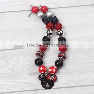 2016 Bear Pendants Latest Design Beads Necklace Set thumbnail-3
