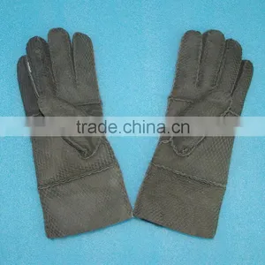 Hand Made Leather Mitten Fur Skin Double Face Fur /leather Gloves,KZ140034 thumbnail-4