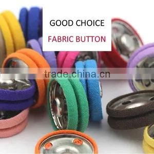 24mm Colorful Fastener Fabric Button thumbnail-1