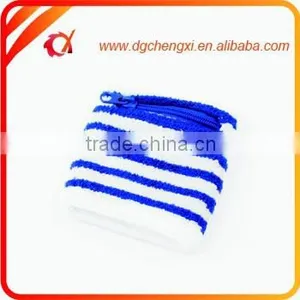 Cotton Zipper Wristband Sweatband With Zipper Pocket thumbnail-3