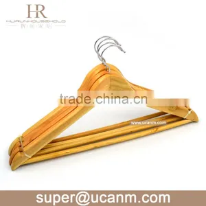 HRW-3011N B Grade Mix Wood Cheap Clothes Hanger for Shirt thumbnail-1