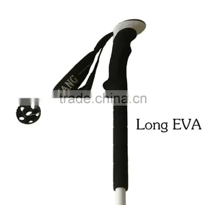 Xia Guang Three Sections Carbon Fiber Long EVA White Telescopic Trekking Pole Nordic Walking Stick thumbnail-2