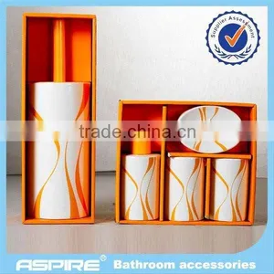 European Design Printed Porcelain Tumbler and Brush Holder Product thumbnail-1