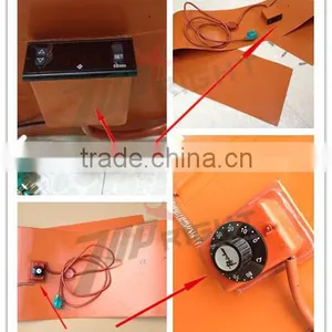 Fits Most 55 Gallon Drums Thermal Insulation Layer Small Heater Insulated Silicone Drum Heater for Plastic thumbnail-1