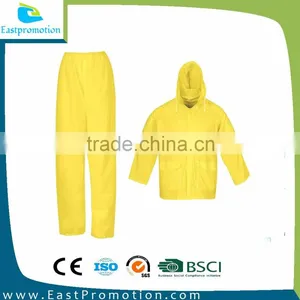 Men's Yellow Outdoor Rainproof Rainsuit Jacket and Pant thumbnail-2