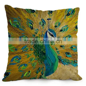 Peacock Cushion Covers Ethical Style Pillows Cases 6Styles Rectangle Sitting Room Besroom Decoration Sofa Pillowcase Gift thumbnail-6