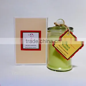 Home Decoration Metro Jars Candle Glass With Lid thumbnail-5