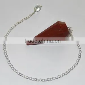 Agate Pendulum - Red Jasper Pendulum : Gemstone Pendulums thumbnail-2