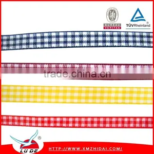 2015 Direct Factory Garment or Gift Packing Plaid Ribbon /tartan Ribbon thumbnail-4