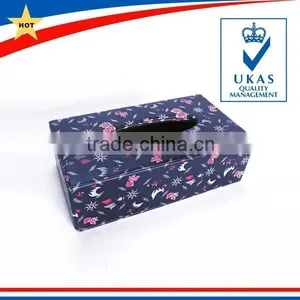 Professional Leather Rectangle Car Tissue Box thumbnail-2