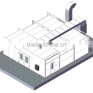 JF Wooden Spray Booth Manufacturer Car Paint Spray Booth Panel thumbnail-1