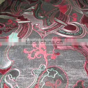 DESIGNER DESIGN FABRICS ON RAW SILK thumbnail-2
