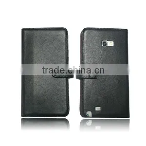 Wallet Style Genuine Leather Case for Sumsung Galaxy Note 2 I9220 N7100 thumbnail-1