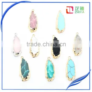 2016 Cheap Wholesale Agate Druzy Stones Pendant Jewelry thumbnail-5